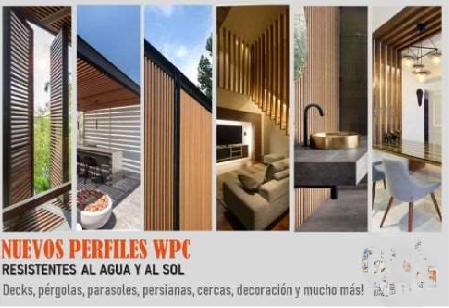 PERFILES WPC PARA EXTERIOR-INTERIOR